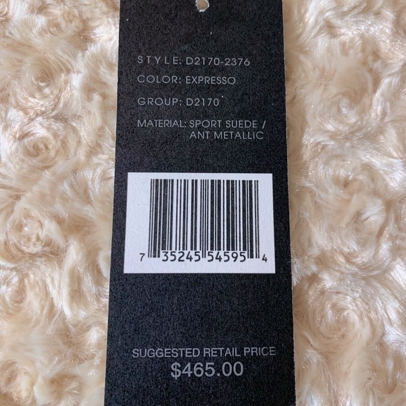 Donald J Pliner Expresso Sport Suede Ant Metallic Shoulder Purse - Picture 13 of 14